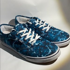 Blue vans sneakers